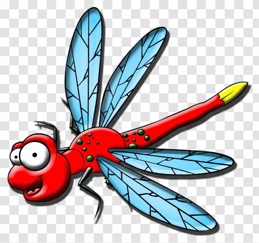 Drawing Royalty-free Cartoon Clip Art - Organism - Dragonfly Transparent PNG