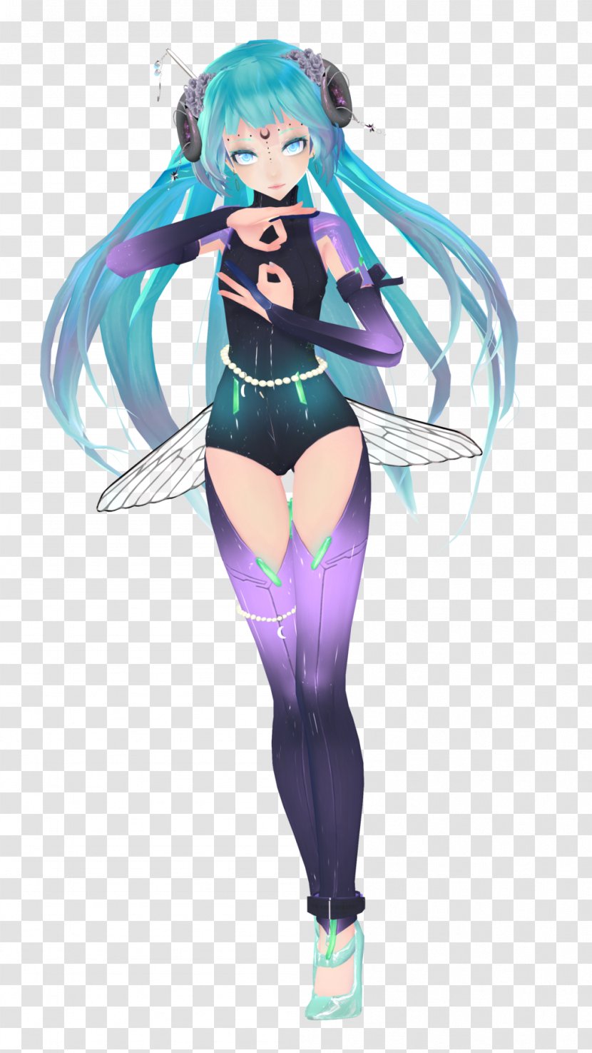 Hatsune Miku MikuMikuDance Vocaloid Computer Software - Flower Transparent PNG