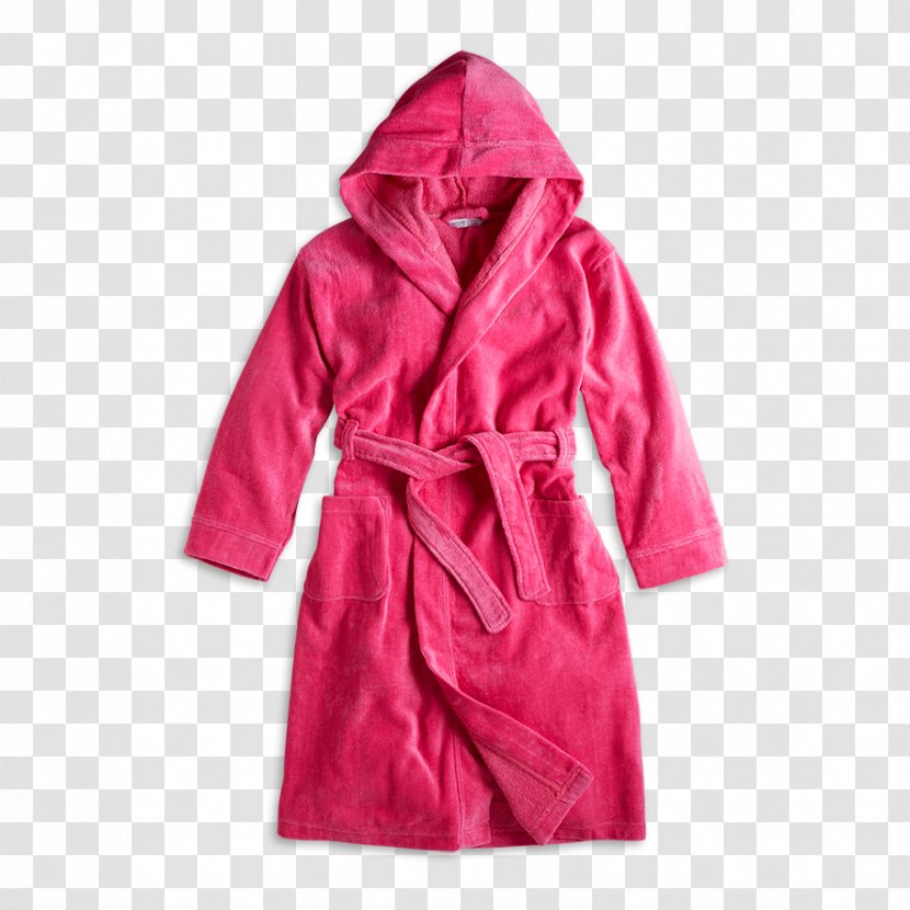 Robe Dress Sleeve Coat Pink M - Magenta Transparent PNG