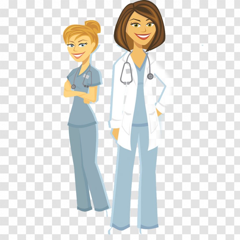 Female Physician Medicine Clip Art - Heart - Doctors And Nurses Buckle Free HD Transparent PNG