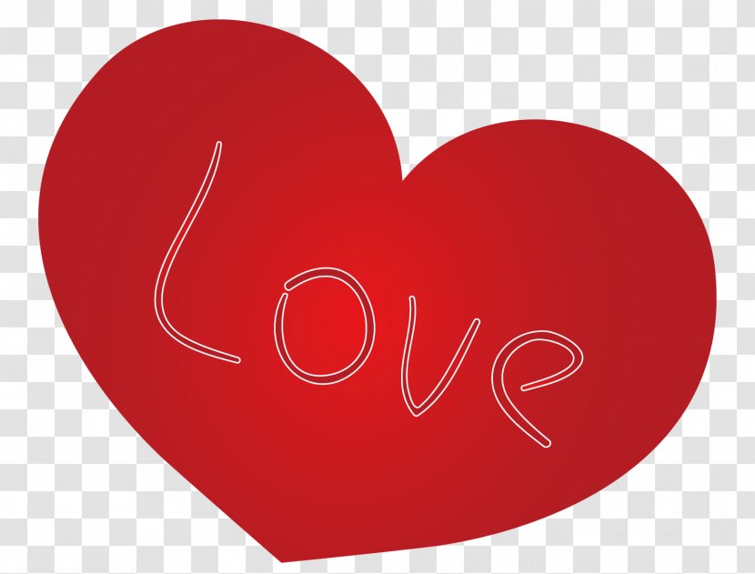 Love Heart - Text - A Writing Transparent PNG