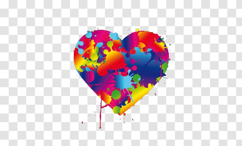 Love Graffiti - Pigment Heart Transparent PNG