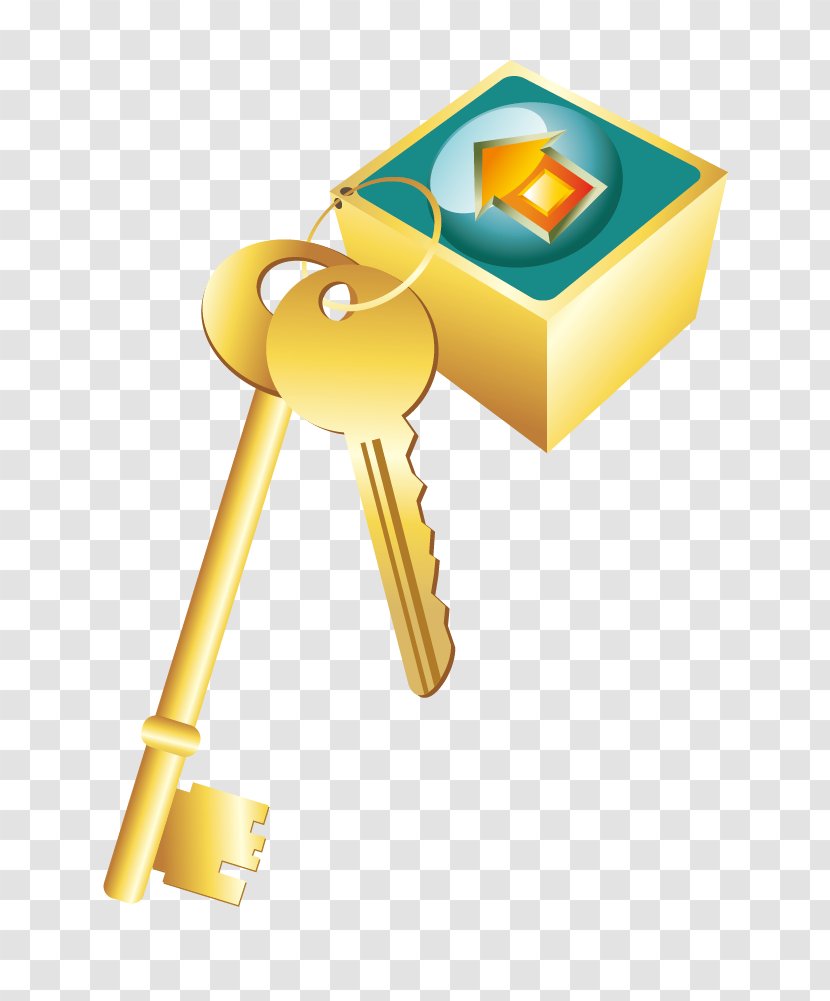 Key Lock - Golden Transparent PNG