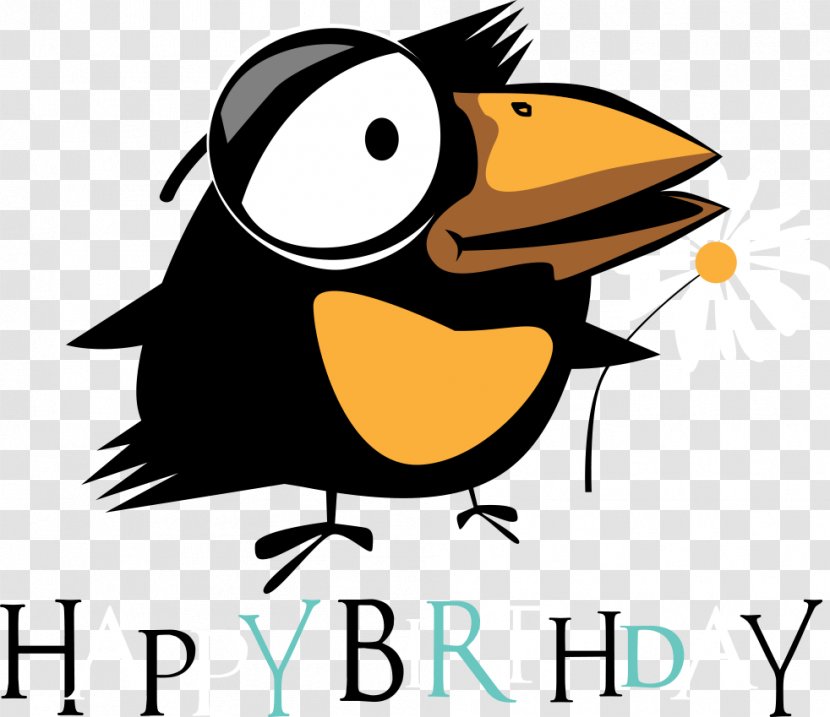 Bird Penguin Birthday Illustration - Logo - Vector Color Animal Happy Transparent PNG