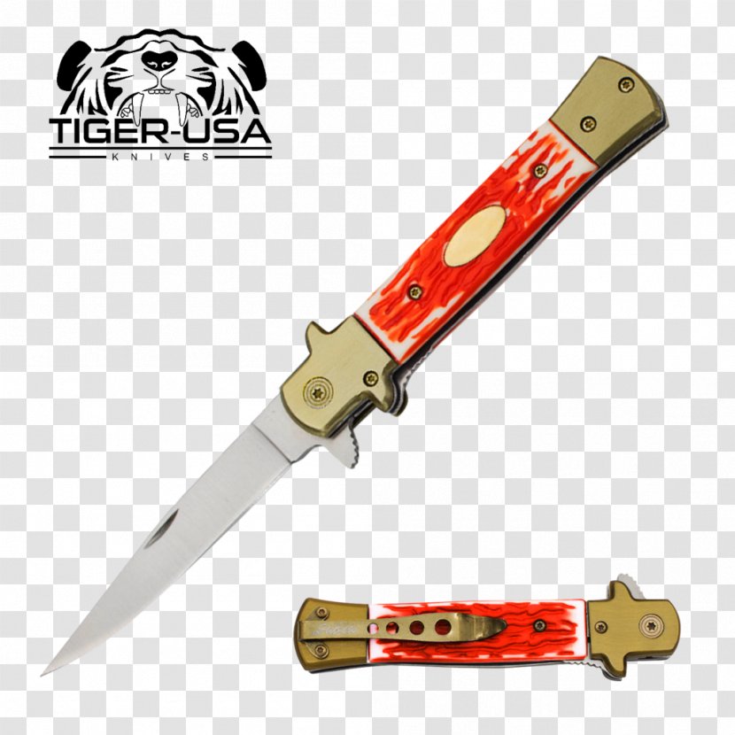 Bowie Knife Hunting & Survival Knives Utility Stiletto Transparent PNG