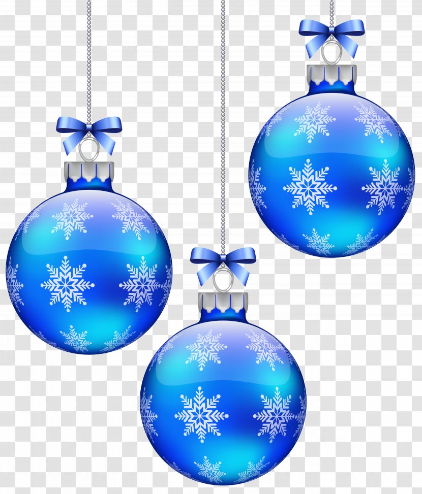 Christmas Ornament Snowflake Blue Sphere - Interior Design Services - Balls Decoration Clipart Image Transparent PNG