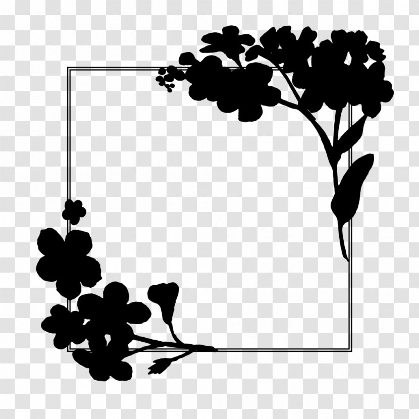 Floral Design Clip Art Leaf Line - Black M - Branch Transparent PNG