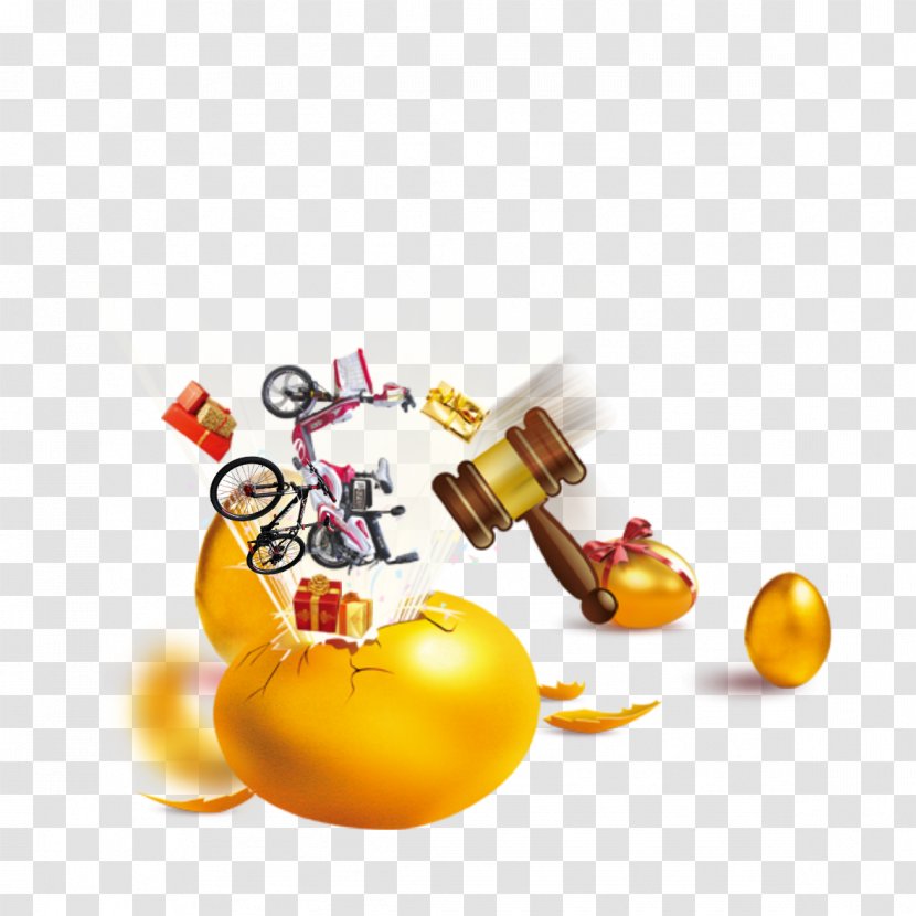 Eggs Smashing Download - Lucky Hit The Golden Transparent PNG