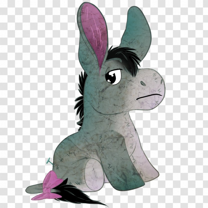 Hare Horse Stuffed Animals & Cuddly Toys Plush Purple - Rabits And Hares - Eeyore Transparent PNG