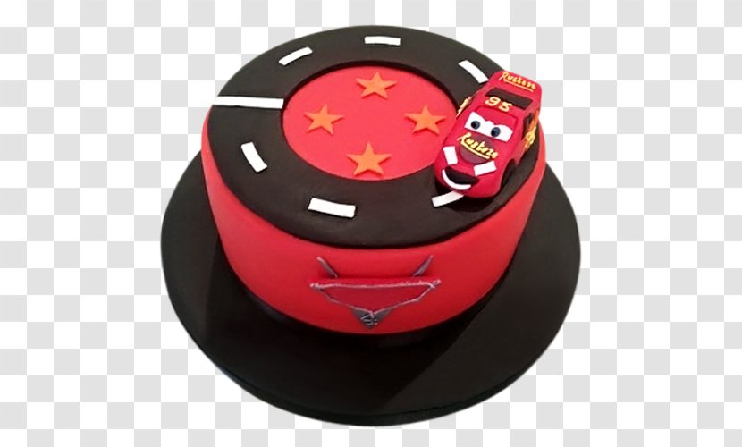 Birthday Cake Lightning McQueen Decorating - Topper Transparent PNG