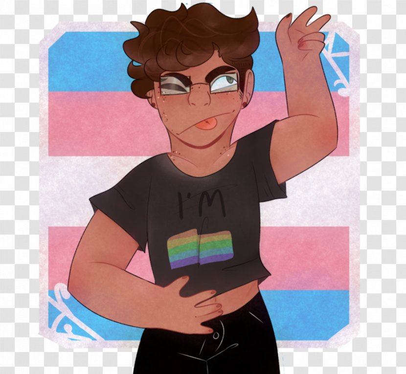 Be More Chill Transgender Image Trans Man Video - Cartoon - Happy Pride Transparent PNG