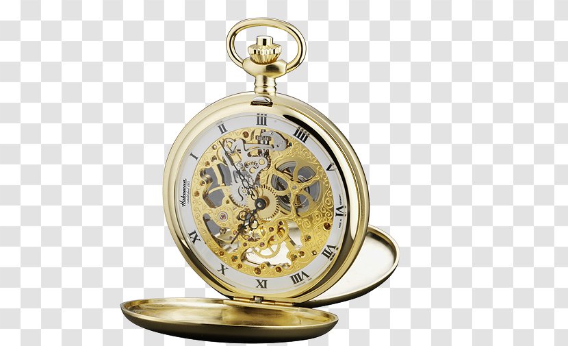 Pocket Watch Clock Face Germany - Brass - Denim Transparent PNG