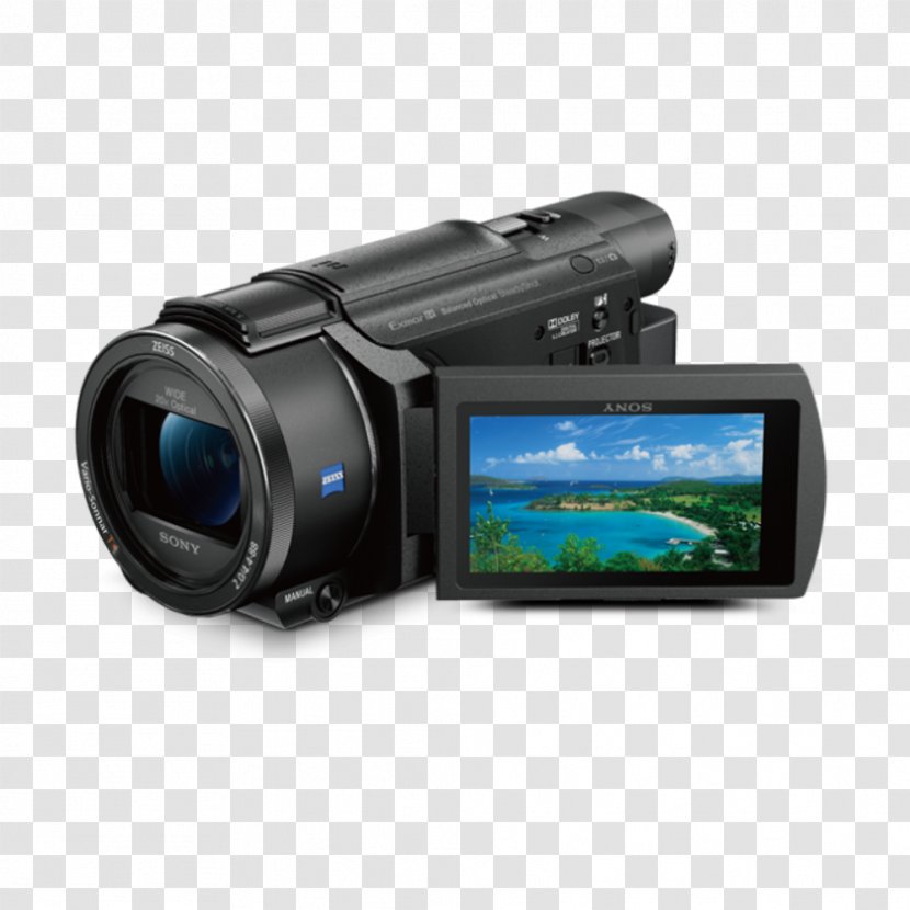 Sony Handycam FDR-AX53 Camcorder 4K Resolution Video Cameras - Camera Transparent PNG