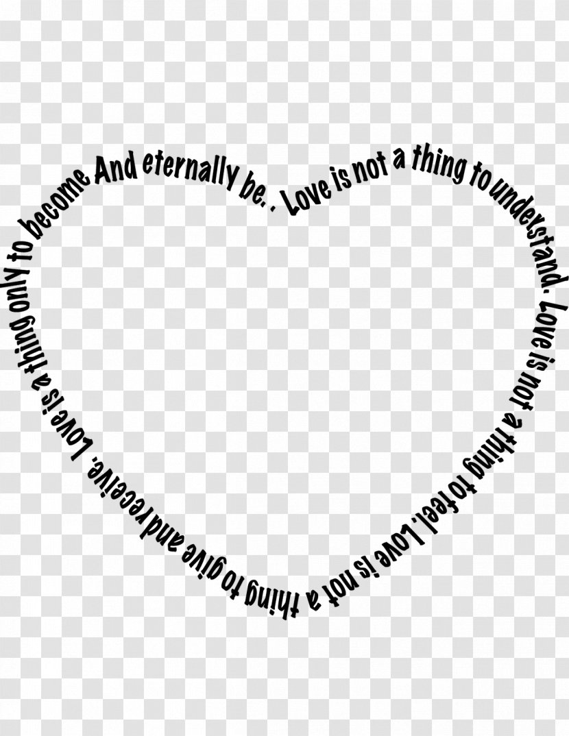 Concrete Poetry Writing Heart Love Transparent PNG