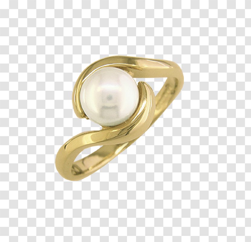Silver Body Jewellery - Rings - Cultured Pearl Transparent PNG