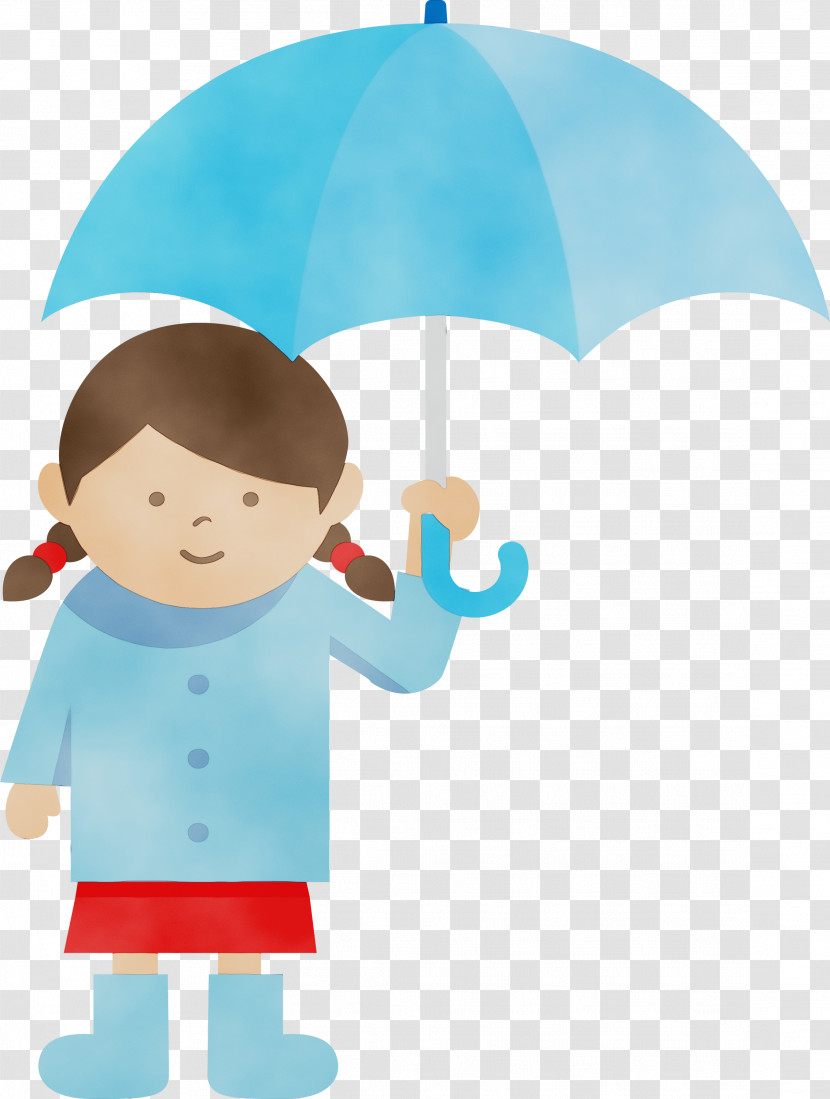Cartoon Infant Umbrella Happiness Microsoft Azure Transparent PNG