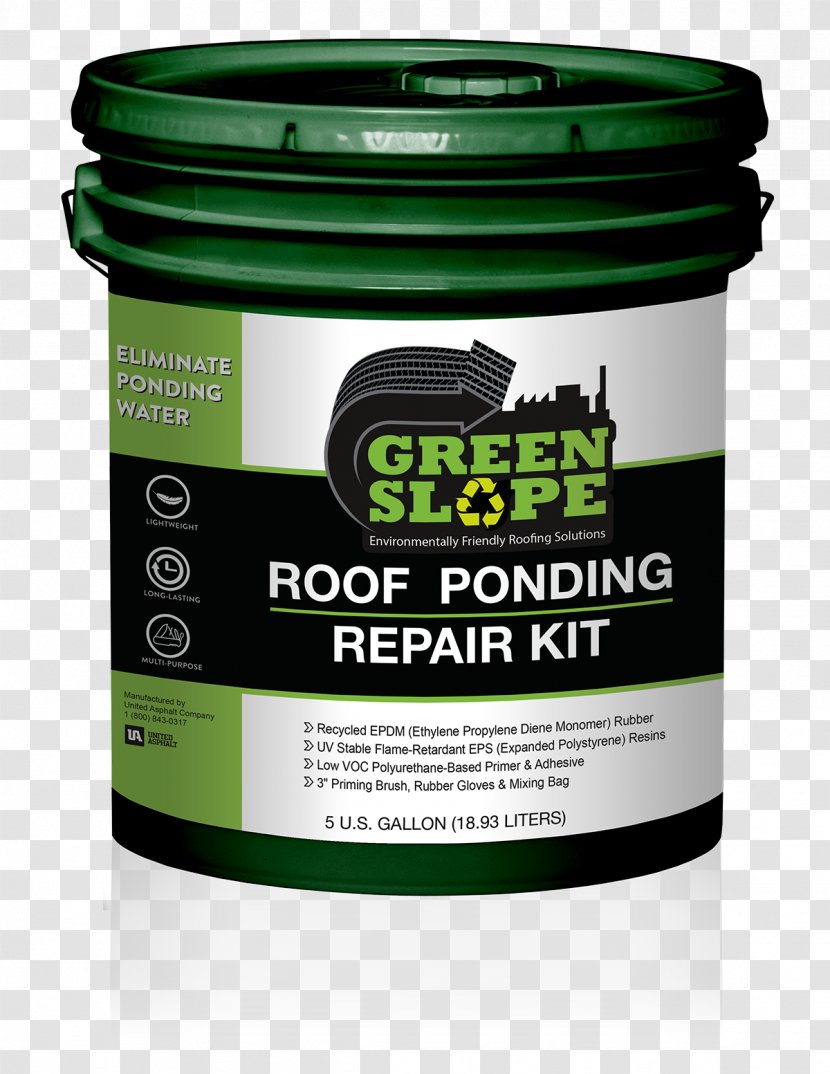 Ponding Brand Roof Grade Product - Roofing Tar Transparent PNG