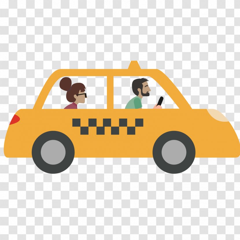 Taxi Icon - Car - Yellow Transparent PNG