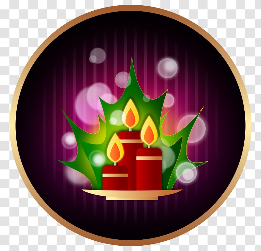 Christmas Tree Candle - Bubbles Transparent PNG