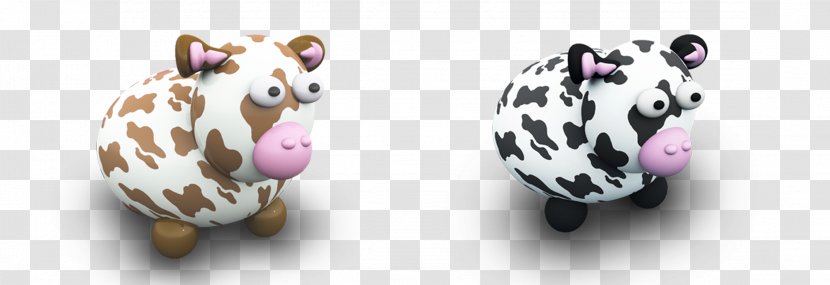 Download Raster Graphics Computer Software - Usb Flash Drives - 3d Small Piebald Cows Cartoon Creative Transparent PNG