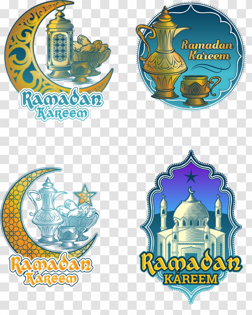 Euclidean Vector - Text - Hand-painted Islamic Ramadan Icon Transparent PNG