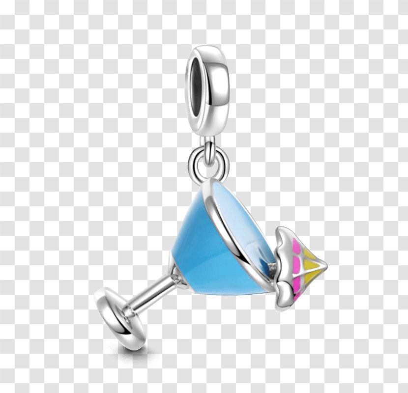 Earring Charms & Pendants Charm Bracelet Silver Jewellery - Cool Drinks Transparent PNG