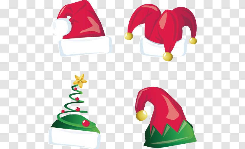 Hat Clown Christmas - Vector Hand-painted Transparent PNG