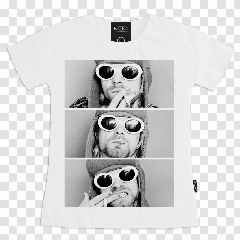 T-shirt White Sleeve Neck Font - T Shirt - Kurt Cobain Transparent PNG