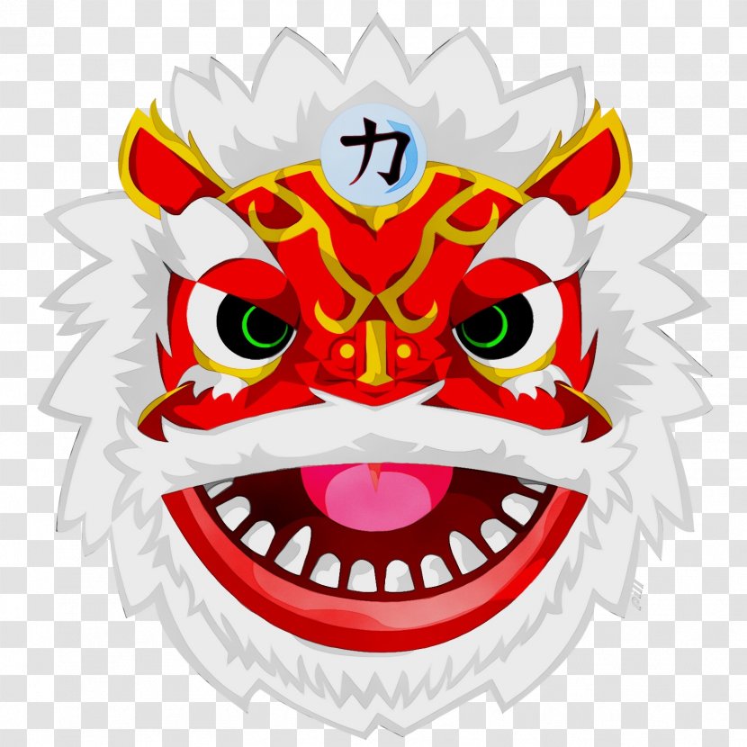 Chinese New Year Lion Dance Cartoon - Mouth - Smile Fictional Character Transparent PNG