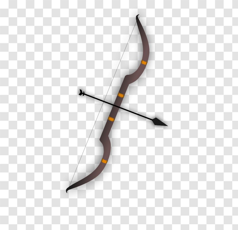 Bow And Arrow Archery Clip Art - Weapon - Simple Bows Transparent PNG