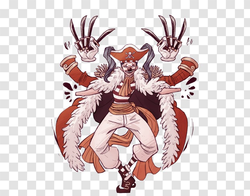 Buggy Shanks Monkey D. Luffy One Piece Fan Art - Watercolor Transparent PNG