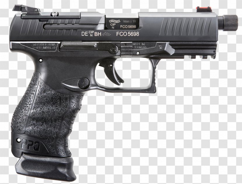 Walther PPQ Carl GmbH 9×19mm Parabellum Handguns Firearm - Handgun Transparent PNG
