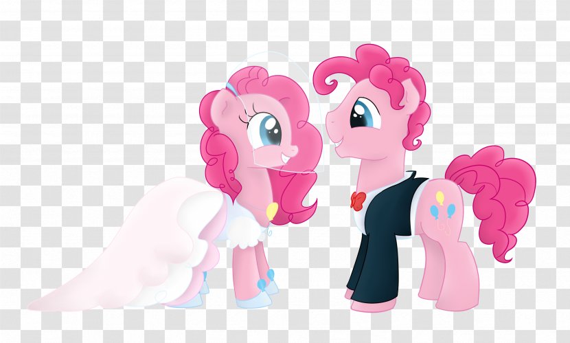 Pinkie Pie Wedding Plush Horse Equestria - Silhouette - Suit Transparent PNG
