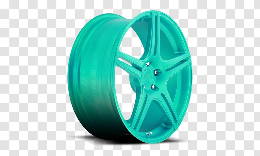 Alloy Wheel Spoke Tire Rim - Teal Transparent PNG