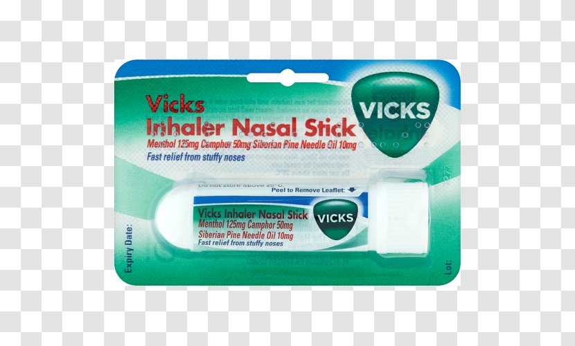 Vicks Sinex Inhaler Nasal Congestion Spray - Nose Transparent PNG