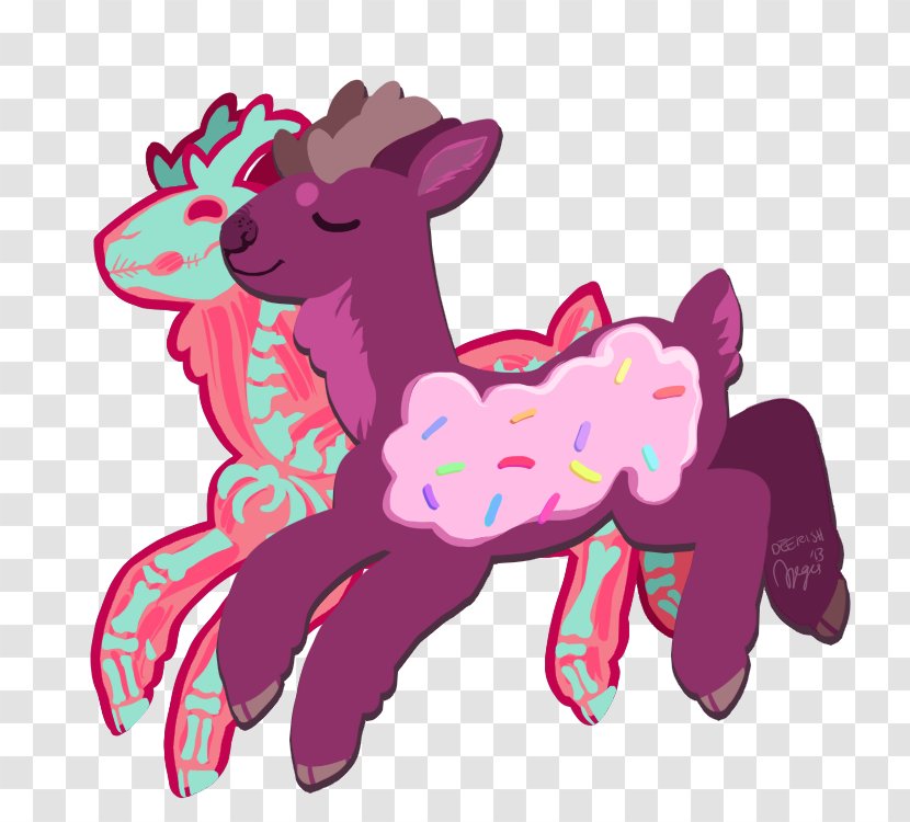 Horse Deer Pink M Clip Art - Stag Party Transparent PNG