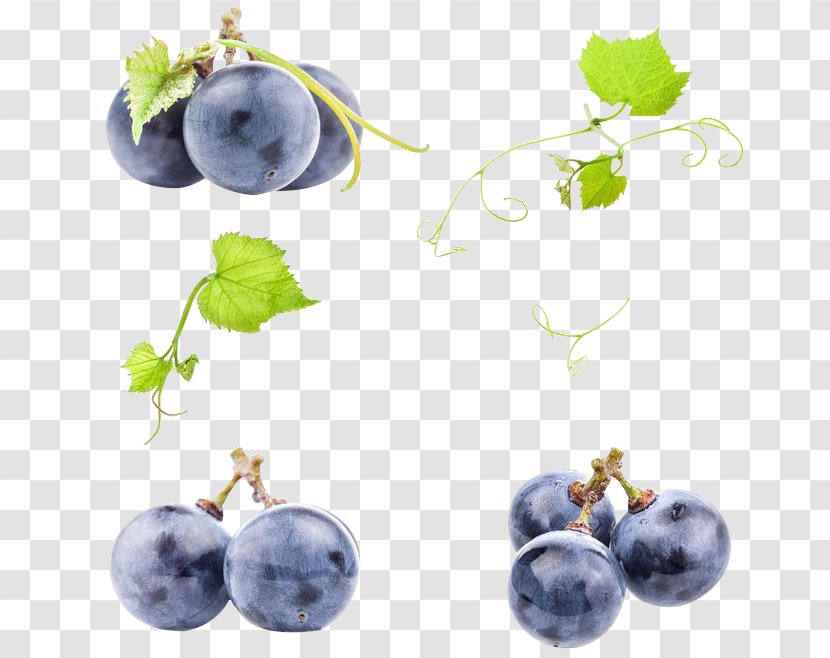 Juice Wine Common Grape Vine - Purple Grapes Transparent PNG