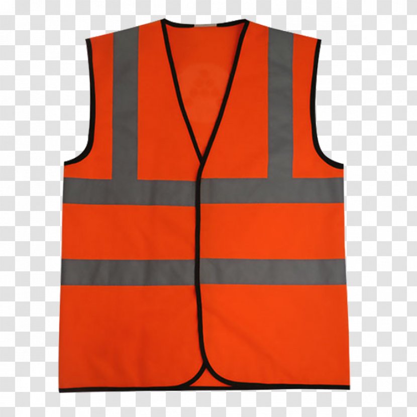 Gilets High-visibility Clothing Sleeveless Shirt - Polyester - Safety Vest Transparent PNG
