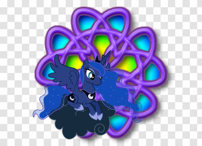 Princess Luna Flower Font - Violet Transparent PNG