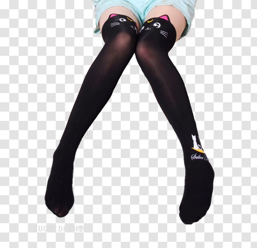 Tights Sock Stocking Costume Leggings - Flower - Cosplay Transparent PNG