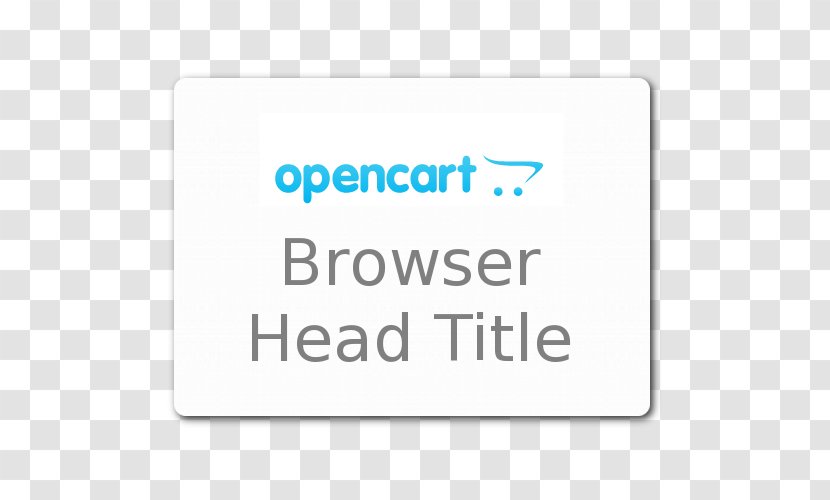 Line Brand OpenCart Font - Opencart - Head Title Transparent PNG