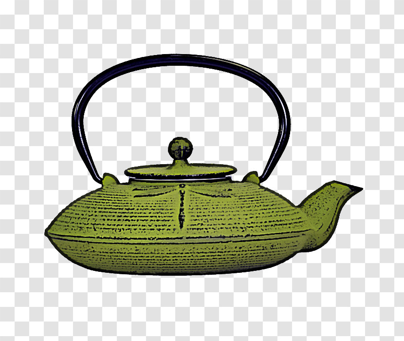 Kettle Teapot Lid Green Stovetop Kettle Transparent PNG