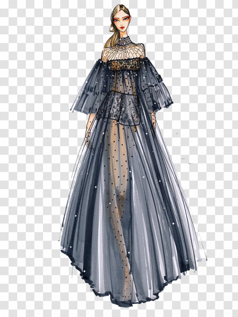 Clothing Drawing Designer Fashion - Wedding Dress - Design Transparent PNG
