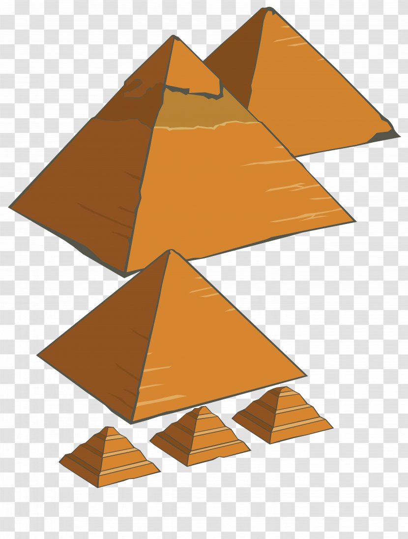 Egyptian Pyramids Cartoon - Pyramid - Vector Transparent PNG