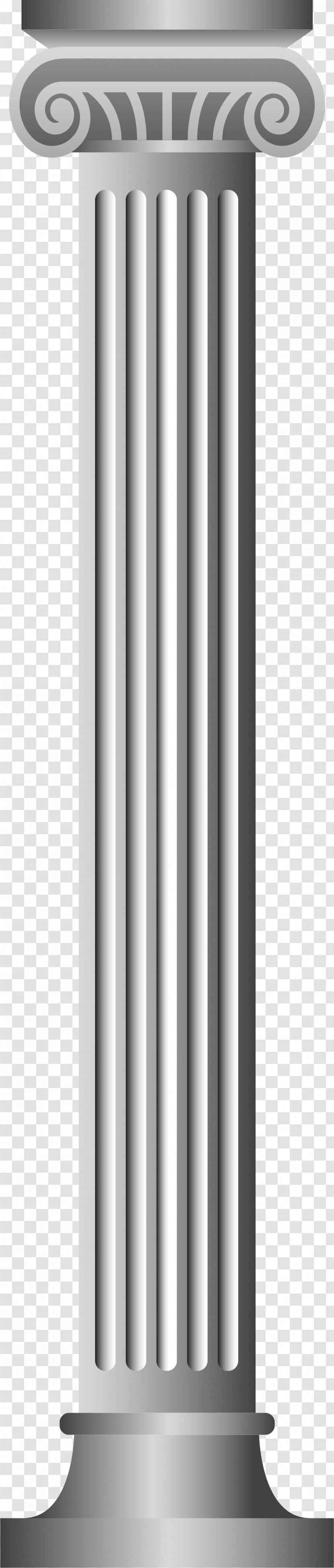 Column Pier - Cylinder - Metal Wall Transparent PNG