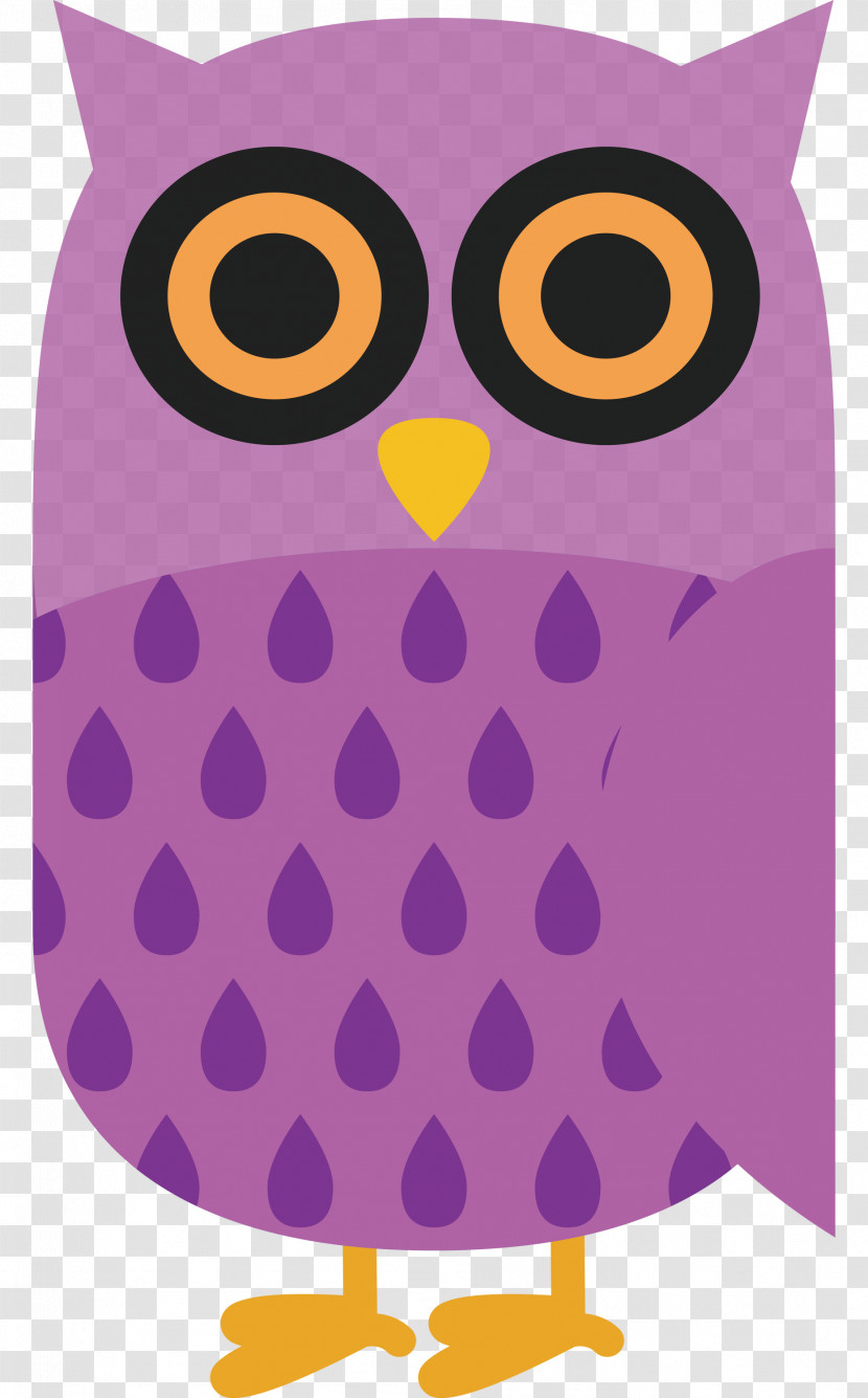 Owl M Cartoon Meter Purple Pattern Transparent PNG