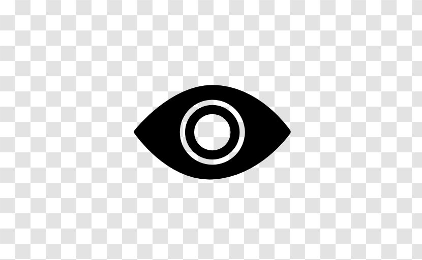 Logo Symbol Font - Black - Eye Transparent PNG