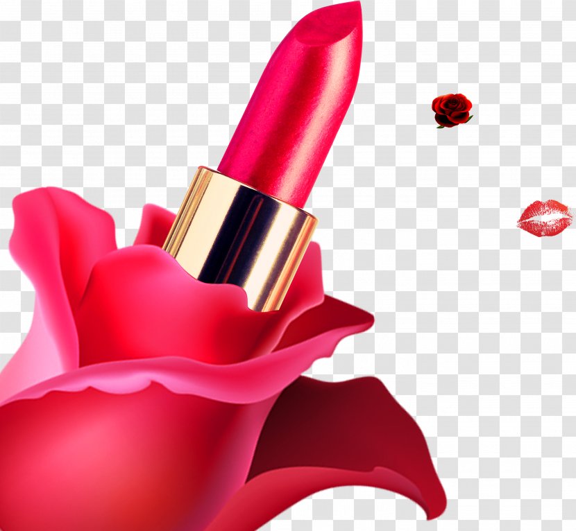 Lipstick Lip Balm Poster Cosmetics Make-up - Silhouette - Cosmetics, Lipsticks, Decorations Transparent PNG