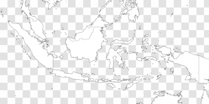 Map Jakarta Globe Sketch - Black And White Transparent PNG