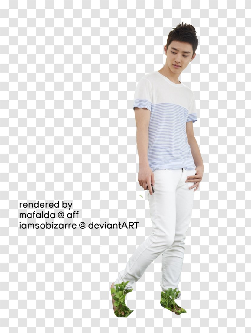 Jeans EXO Asianfanfics Leggings T-shirt - Neck Transparent PNG